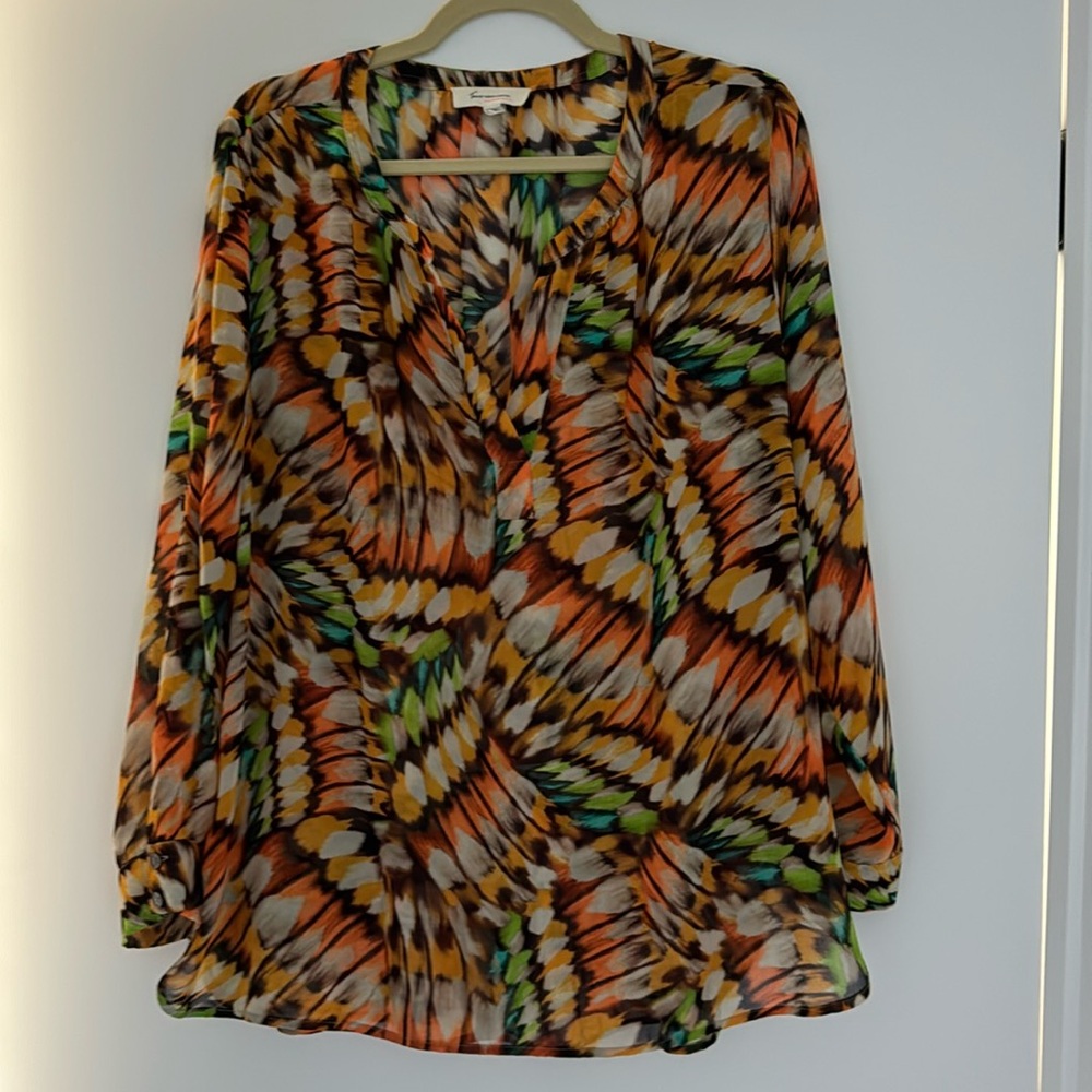 Two by Vince Camuto Sheer Blouse
